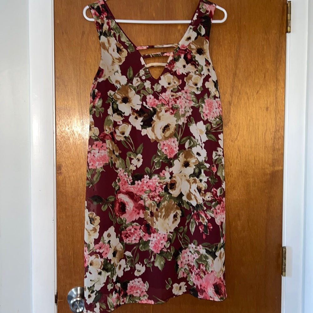 Floral Sleevless Mini Dress